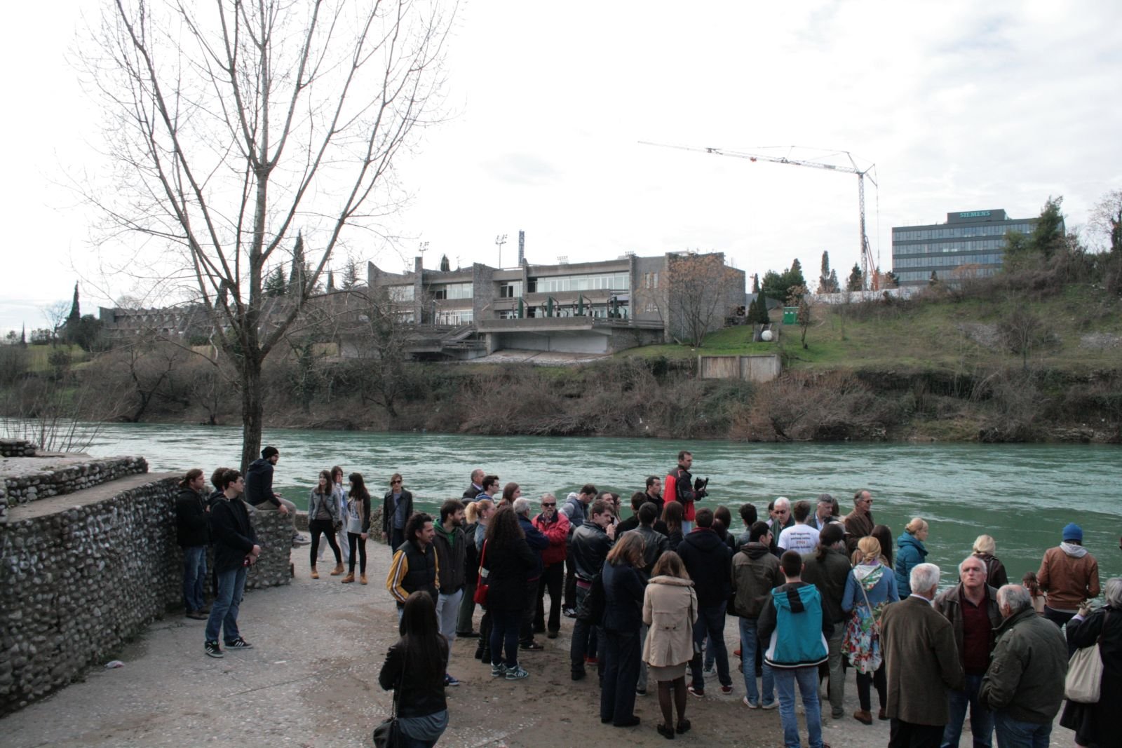Sa protesta Kod kina u podne Februar 2016.