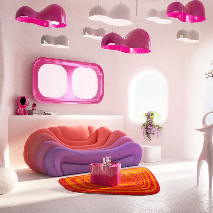 Wall Lamp Cloud Beam Pink