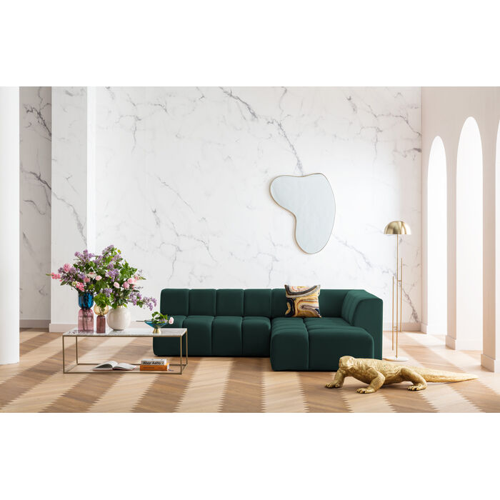 Belami Velvet Dark Green R ugaona sofa